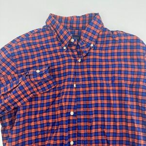 Ralph‎ Lauren Mens Plaid Button Down Shirt Long Sleeve Casual
